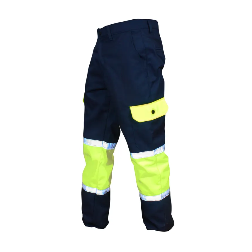 Pantalón Industrial con Repelencia y Alta Visibilidad